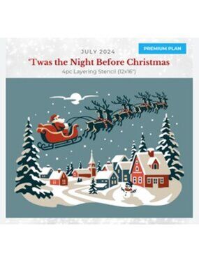 July 2024 Stencil of the Month Stencil Set w/ Add-On | Christmas | BRAND NEW